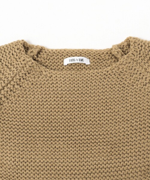 B:MING by BEAMS（ビーミングバイビームス）の「B:MING by BEAMS / バイカラー ニットケープ（ストール/ショール・キッズ・アイボリー/ブラウン・FREE）」の16枚目の写真