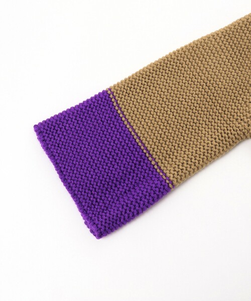 B:MING by BEAMS（ビーミングバイビームス）の「B:MING by BEAMS / バイカラー ニットケープ（ストール/ショール・キッズ・アイボリー/ブラウン・FREE）」の17枚目の写真