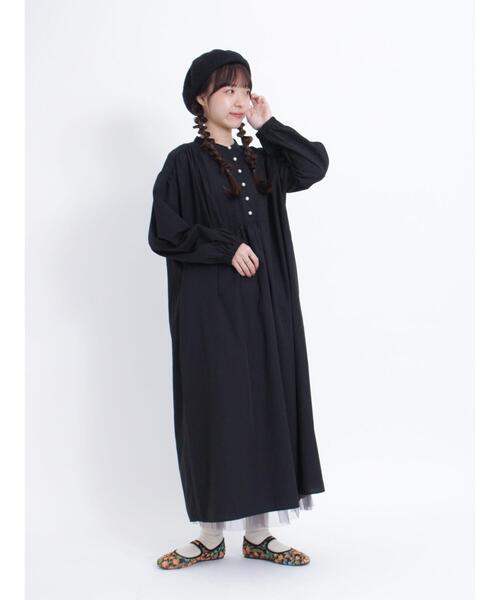 Samansa Mos2（サマンサ モスモス）の「◎パール釦ワンピース（ワンピース・レディース・ブラウン/ブラック/オフホワイト・F）」の5枚目の写真