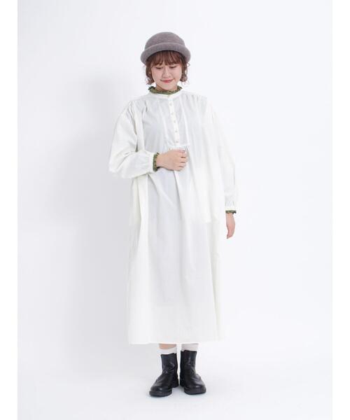 Samansa Mos2（サマンサ モスモス）の「◎パール釦ワンピース（ワンピース・レディース・ブラウン/ブラック/オフホワイト・F）」の7枚目の写真