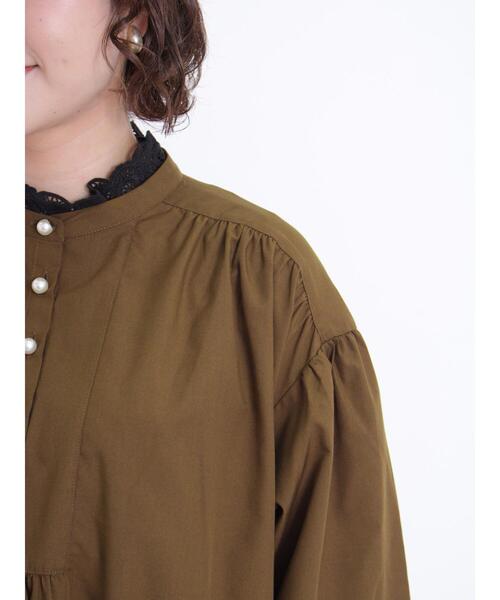 Samansa Mos2（サマンサ モスモス）の「◎パール釦ワンピース（ワンピース・レディース・ブラウン/ブラック/オフホワイト・F）」の15枚目の写真