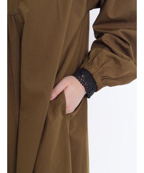 Samansa Mos2（サマンサ モスモス）の「◎パール釦ワンピース（ワンピース・レディース・ブラウン/ブラック/オフホワイト・F）」の17枚目の写真