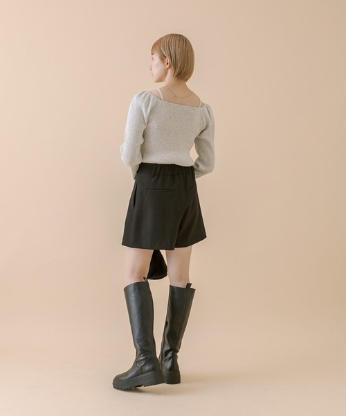 mline（エムライン）の「[mline]2WAYデザインニット（ニット/セーター・レディース・チャコールグレー/ブルー/アイボリー/ブラック・FREE）」の15枚目の写真