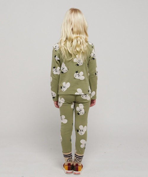 BOBO CHOSES（ボボショーズ）の「Mouse all over turtle neck T-shirt（Tシャツ/カットソー・キッズ・オリーブ・4-5Y/6-7y/8-9y/2-3Y）」の5枚目の写真