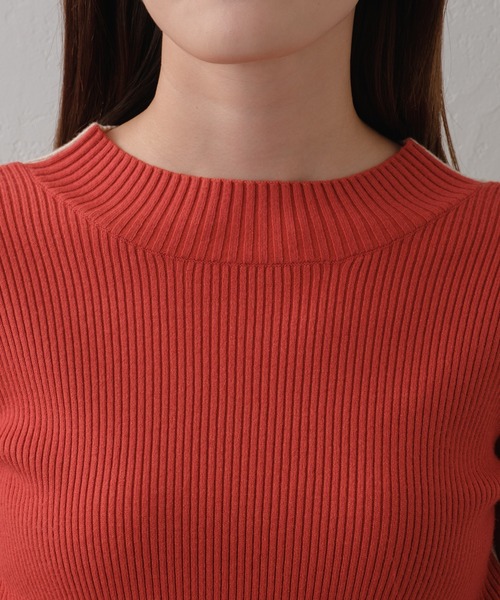 Pal collection（パルコレクション）の「前後2wayバイカラーリブニット（ニット/セーター・レディース・グリーン/レッド/ブラック・FREE）」の22枚目の写真