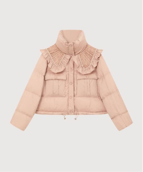 Big Frill Collar Puff Down Coat.ビッグフリルカラーパフダウンコート