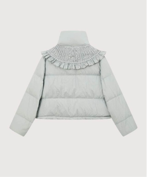 LA POMME petit（ラポミ・プチ）の「Big Frill Collar Puff Down Coat