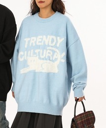 aimoha | aimoha outdoor ファー刺繍セーター(ニット/セーター)