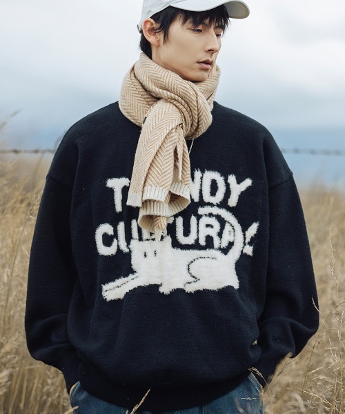 aimoha（アイモハ）の「aimoha outdoor ファー刺繍セーター（ニット/セーター・レディース・レッド/ブラック/ブルー・LARGE/MEDIUM/X-LARGE）」の11枚目の写真