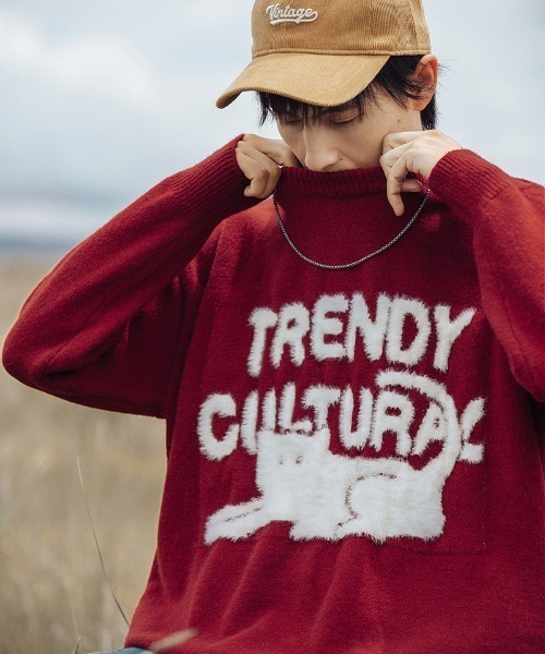 aimoha（アイモハ）の「aimoha outdoor ファー刺繍セーター（ニット/セーター・レディース・レッド/ブラック/ブルー・LARGE/MEDIUM/X-LARGE）」の15枚目の写真