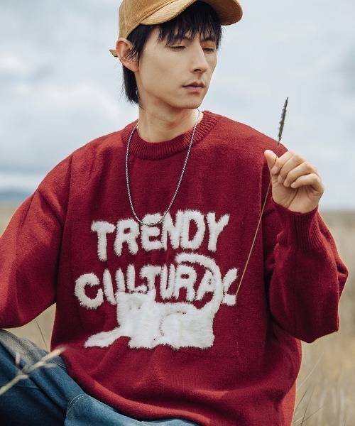 aimoha（アイモハ）の「aimoha outdoor ファー刺繍セーター（ニット/セーター・レディース・レッド/ブラック/ブルー・LARGE/MEDIUM/X-LARGE）」の17枚目の写真