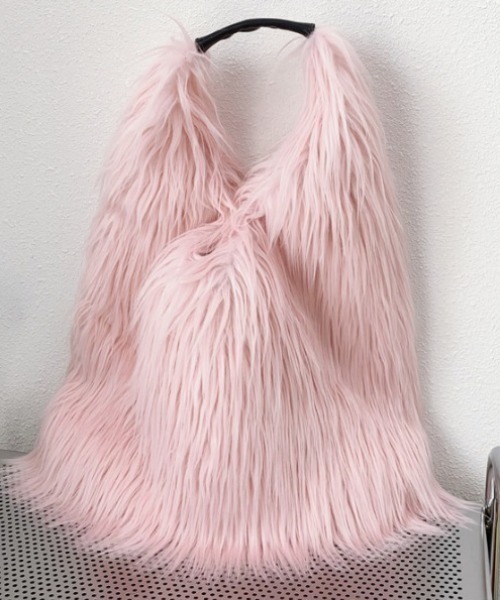 deux amour（ドゥーザムール）の「ファートートバッグ（ショルダーバッグ・レディース・ブラック/ブルー/ピンク/ベージュ・FREE）」の8枚目の写真