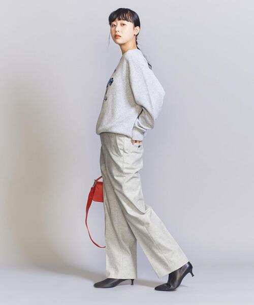 BEAUTY&YOUTH UNITED ARROWS(ビューティーアンドユースユナイテッドアローズ)の「ウールブレンドネップ ストレート パンツ(その他パンツ・レディース・ライトグレー/ブラック・L/M/S)」の6枚目の写真