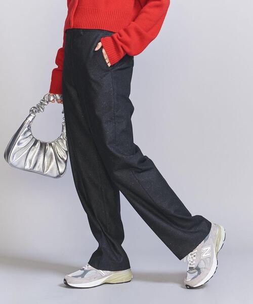 BEAUTY&YOUTH UNITED ARROWS(ビューティーアンドユースユナイテッドアローズ)の「ウールブレンドネップ ストレート パンツ(その他パンツ・レディース・ライトグレー/ブラック・L/M/S)」の7枚目の写真