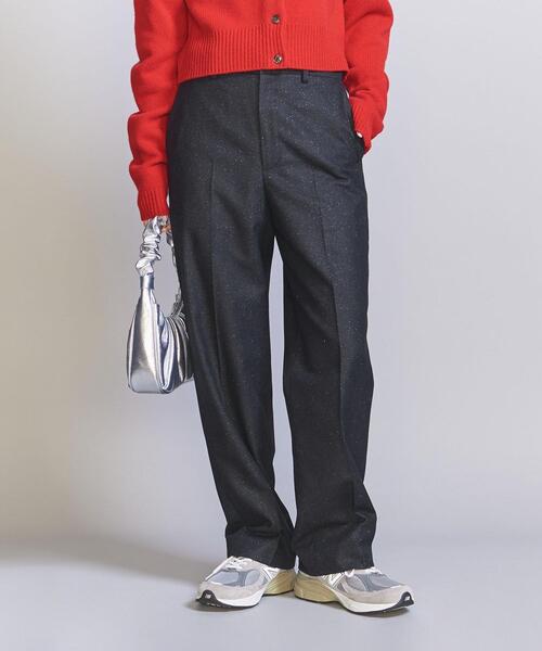 BEAUTY&YOUTH UNITED ARROWS(ビューティーアンドユースユナイテッドアローズ)の「ウールブレンドネップ ストレート パンツ(その他パンツ・レディース・ライトグレー/ブラック・L/M/S)」の8枚目の写真