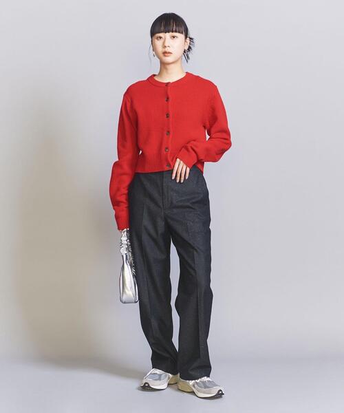 BEAUTY&YOUTH UNITED ARROWS(ビューティーアンドユースユナイテッドアローズ)の「ウールブレンドネップ ストレート パンツ(その他パンツ・レディース・ライトグレー/ブラック・L/M/S)」の10枚目の写真