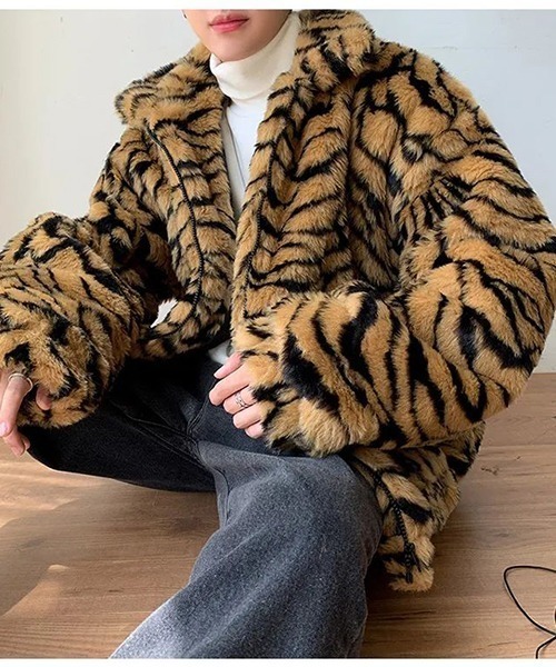 【Bz】アニマルエコファーオーバーサイズブルゾン（ブルゾン）｜NO WAY（ノーウェイ）