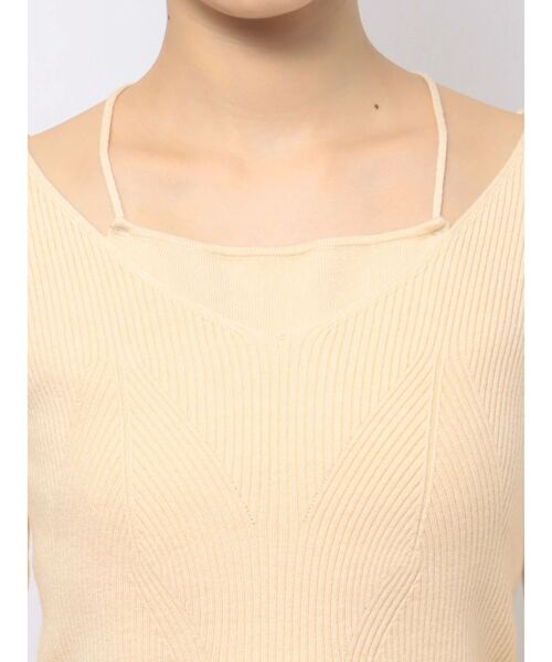 LAGUNAMOON(ラグナムーン)の「バッククロスロングスリーブニットプルオーバー(ニット/セーター・レディース・アイボリー/ブラック/ミント・FREE)」の15枚目の写真