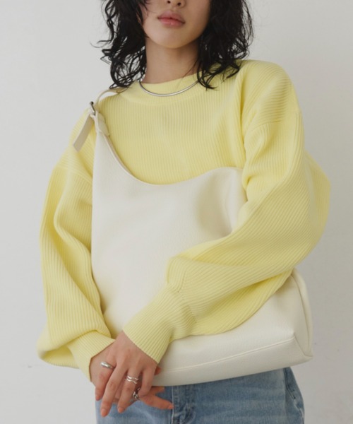 Aunt Marie's(アントマリーズ)の「ワンハンドルスクエアショルダー/トートバッグ(ショルダーバッグ・レディース・ピンク/アイボリー/ブラック・FREE)」の12枚目の写真