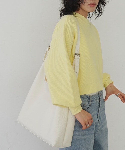 Aunt Marie's(アントマリーズ)の「ワンハンドルスクエアショルダー/トートバッグ(ショルダーバッグ・レディース・ピンク/アイボリー/ブラック・FREE)」の18枚目の写真