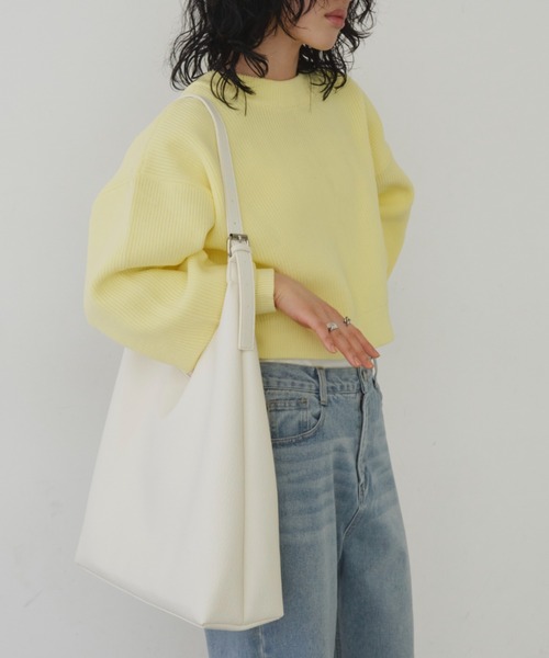 Aunt Marie's(アントマリーズ)の「ワンハンドルスクエアショルダー/トートバッグ(ショルダーバッグ・レディース・ピンク/アイボリー/ブラック・FREE)」の16枚目の写真