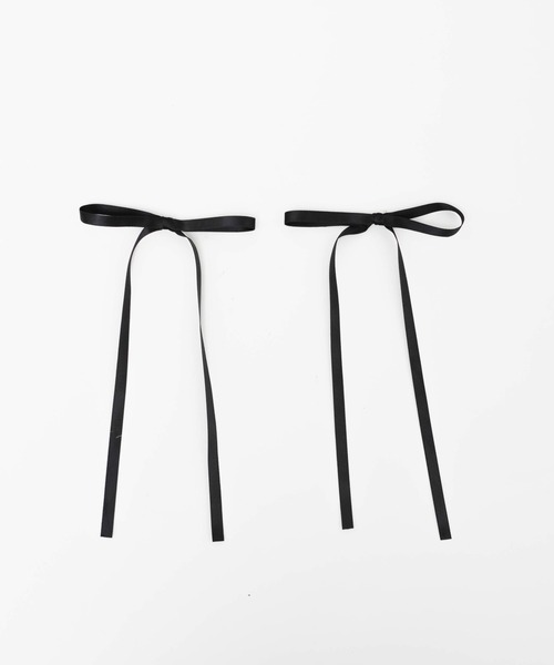 WEGO(ウィゴー)の「WEGO/【2点セット】ロングリボンヘアクリップ(バレッタ/ヘアクリップ・レディース・ブラック/ホワイト/ライトピンク/オフホワイト/ブラック系その他/ベージュ/ライトグレー・FREE)」の17枚目の写真