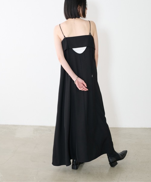 LARUTA(ラルータ)の「【LARUTA】ビスチェ風キャミワンピース(ワンピース・レディース・チャコールグレー/イエロー/ブラック/ライトベージュ・LARGE/MEDIUM)」の21枚目の写真