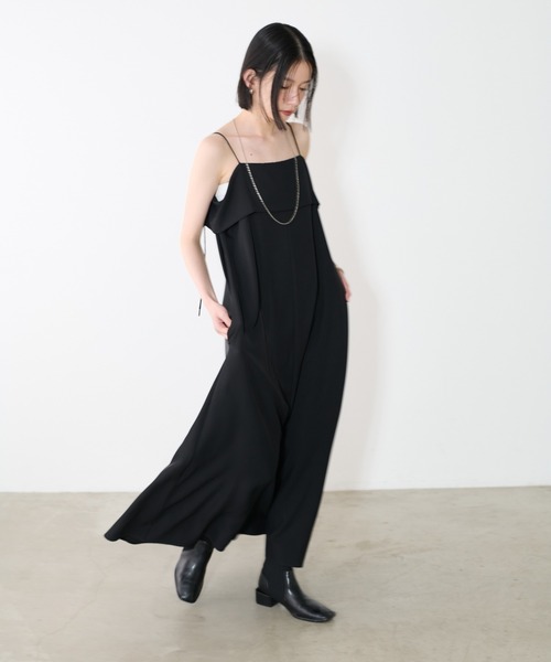 LARUTA(ラルータ)の「【LARUTA】ビスチェ風キャミワンピース(ワンピース・レディース・チャコールグレー/イエロー/ブラック/ライトベージュ・LARGE/MEDIUM)」の20枚目の写真