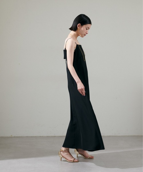 LARUTA(ラルータ)の「【LARUTA】ビスチェ風キャミワンピース(ワンピース・レディース・チャコールグレー/イエロー/ブラック/ライトベージュ・LARGE/MEDIUM)」の9枚目の写真