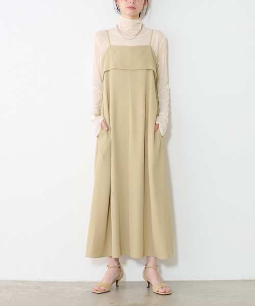 LARUTA（ラルータ）の「【LARUTA】ビスチェ風キャミワンピース