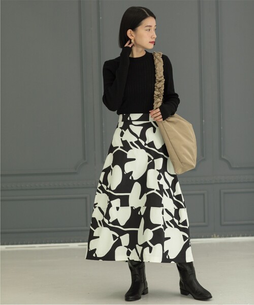 OPAQUE.CLIP（オペークドットクリップ）の「◆オーガニックコットン混シアーランダムリブニット【洗濯機洗い可】（ニット/セーター・レディース・ホワイト/ピンク系/グレー/ブラック/サックスブルー・36/38/40/42）」の19枚目の写真