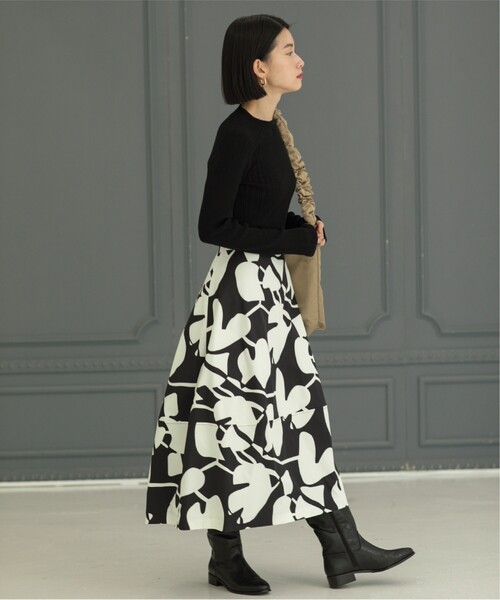 OPAQUE.CLIP（オペークドットクリップ）の「◆オーガニックコットン混シアーランダムリブニット【洗濯機洗い可】（ニット/セーター・レディース・ホワイト/ピンク系/グレー/ブラック/サックスブルー・36/38/40/42）」の17枚目の写真