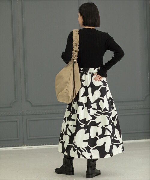 OPAQUE.CLIP（オペークドットクリップ）の「◆オーガニックコットン混シアーランダムリブニット【洗濯機洗い可】（ニット/セーター・レディース・ホワイト/ピンク系/グレー/ブラック/サックスブルー・36/38/40/42）」の22枚目の写真