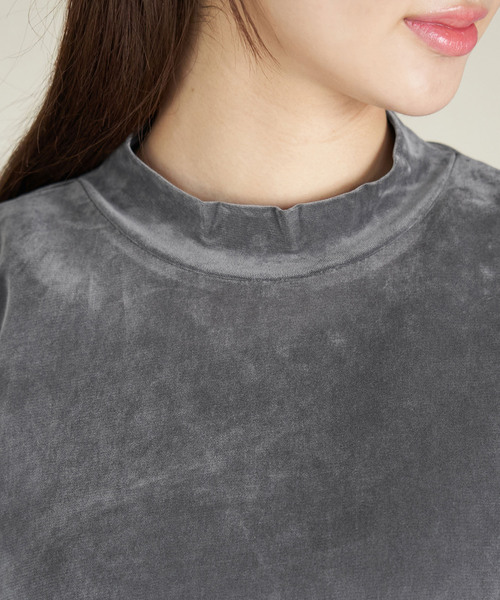 ROPE' PICNIC（ロペピクニック）の「フロッキー起毛カットソートップス（Tシャツ/カットソー・レディース・チャコールグレー/ライトグレー/キナリ・38）」の17枚目の写真