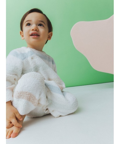 gelato pique（ジェラートピケ）の「【BABY】ベビモコ5ボーダー