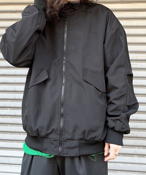 MODISH GAZE(モディシュガゼ)の「MODISH GAZE ナイロンブルゾン(ブルゾン・メンズ・ブラック/カーキ・L/M)」の15枚目の写真