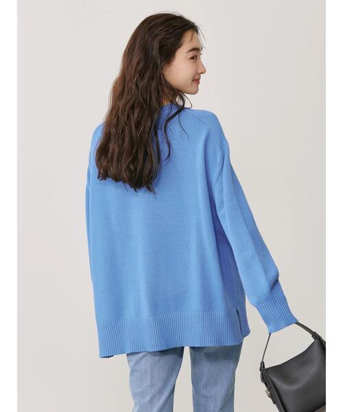 AMERICAN HOLIC(アメリカンホリック)の「クルーネックBIGニットプルオーバー(ニット/セーター・レディース・オフホワイト/ブルー/レッド・M/L)」の15枚目の写真