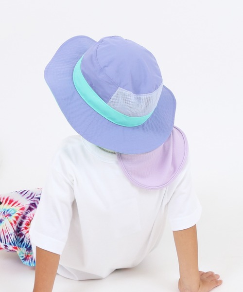 Champion（チャンピオン）の「Champion/チャンピオン　キッズ　サンシールドアドベンチャー（ハット・キッズ・ブラック/サックスブルー/ピンク/ネイビー/パープル・54）」の4枚目の写真