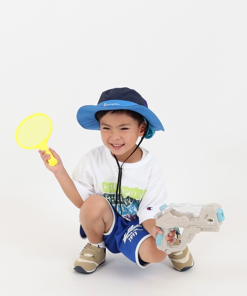 Champion（チャンピオン）の「Champion/チャンピオン　キッズ　サンシールドアドベンチャー（ハット・キッズ・ブラック/サックスブルー/ピンク/ネイビー/パープル・54）」の6枚目の写真