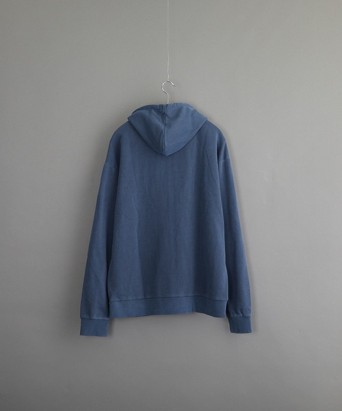 VIBGYOR（ヴィブジョー）の「ピグメント加工 裏毛スウェット ZIP-PK（パーカー・メンズ・ダークブルー/ベージュ/ブラック・LARGE/MEDIUM）」の11枚目の写真