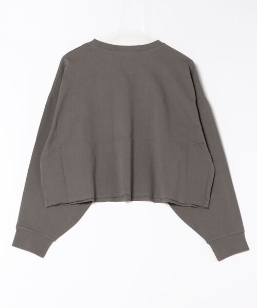 EGOIST（エゴイスト）の「オーバーサイズクロップドロンT（Tシャツ/カットソー・レディース・ベージュ/ダークグレー/ピンク/アイボリー・FREE）」の22枚目の写真