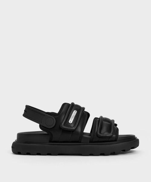 CHARLES & KEITH(チャールズ & キース)の「Romilly ロミリ パッフィーサンダル(サンダル・レディース・ブラック/ライトベージュ・24.5cm/23.5cm/23cm/22.5cm/25cm/25.5cm)」の13枚目の写真