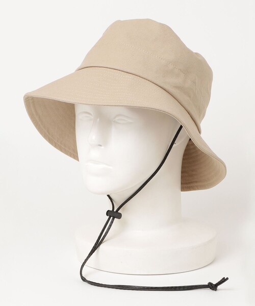 fredy emue（フレディエミュ）の「UV着脱ひも付きハット（ハット・レディース・ベージュ/ダークネイビー・FREE）」の11枚目の写真