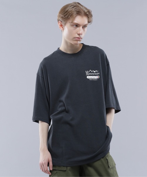 MANASTASH（マナスタッシュ）の「MANASTASH/マナスタッシュ/HEMP TEE TOUR/ヘンプツアーTシャツ（Tシャツ/カットソー・メンズ・ブラック/ナチュラル/グリーン・M/L/XL/S）」の4枚目の写真