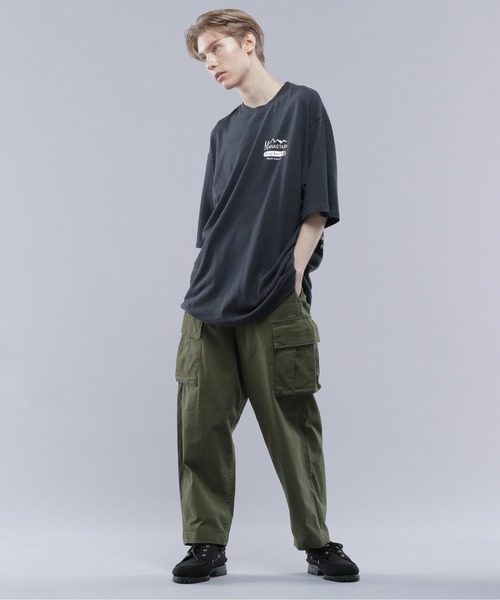 MANASTASH（マナスタッシュ）の「MANASTASH/マナスタッシュ/HEMP TEE TOUR/ヘンプツアーTシャツ（Tシャツ/カットソー・メンズ・ブラック/ナチュラル/グリーン・M/L/XL/S）」の6枚目の写真