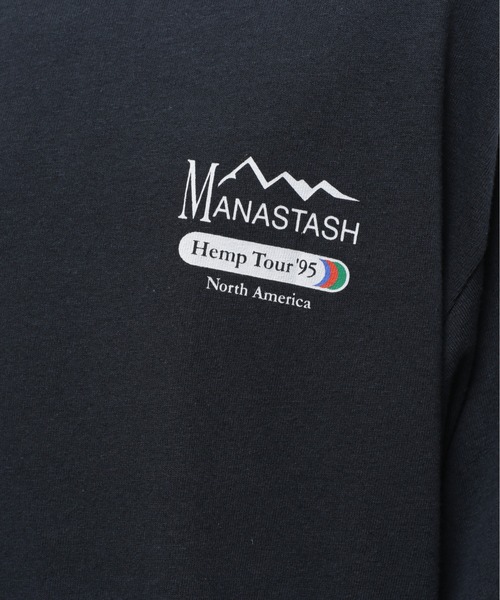 MANASTASH（マナスタッシュ）の「MANASTASH/マナスタッシュ/HEMP TEE TOUR/ヘンプツアーTシャツ（Tシャツ/カットソー・メンズ・ブラック/ナチュラル/グリーン・M/L/XL/S）」の10枚目の写真