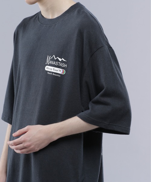 MANASTASH（マナスタッシュ）の「MANASTASH/マナスタッシュ/HEMP TEE TOUR/ヘンプツアーTシャツ（Tシャツ/カットソー・メンズ・ブラック/ナチュラル/グリーン・M/L/XL/S）」の11枚目の写真