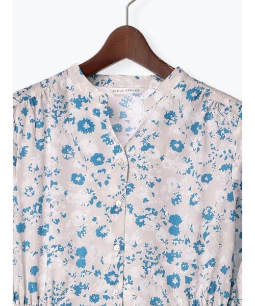 Te chichi TERRASSE（テチチテラス）の「スパンローンギャザーワンピース（ワンピース・レディース・ベージュ/オフホワイト/チャコールグレー/グリーン・F）」の15枚目の写真