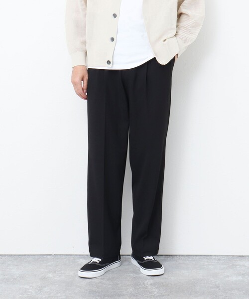 NOLLEY'S goodman(ノーリーズグッドマン)の「【WORK ABOUT】TRABEST / トラベスト 吸水速乾 2タックワイドパンツ(その他パンツ・メンズ・ブラック/ダークネイビー/ベージュ・M/L/S)」の10枚目の写真