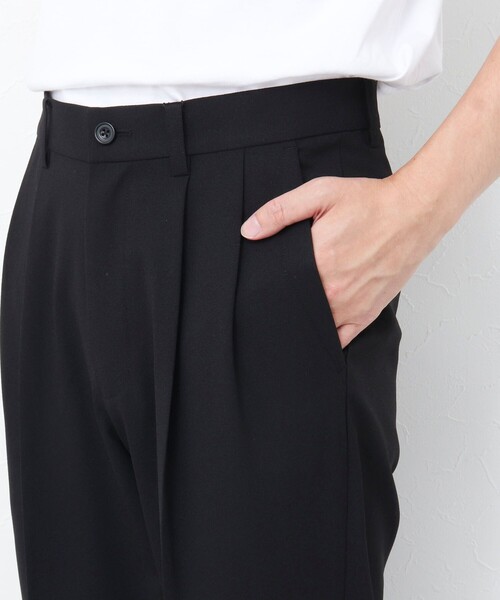 NOLLEY'S goodman(ノーリーズグッドマン)の「【WORK ABOUT】TRABEST / トラベスト 吸水速乾 2タックワイドパンツ(その他パンツ・メンズ・ブラック/ダークネイビー/ベージュ・M/L/S)」の4枚目の写真